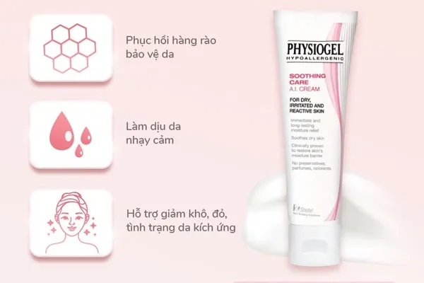 Review kem dưỡng ẩm Physiogel: Làm dịu da nhạy cảm