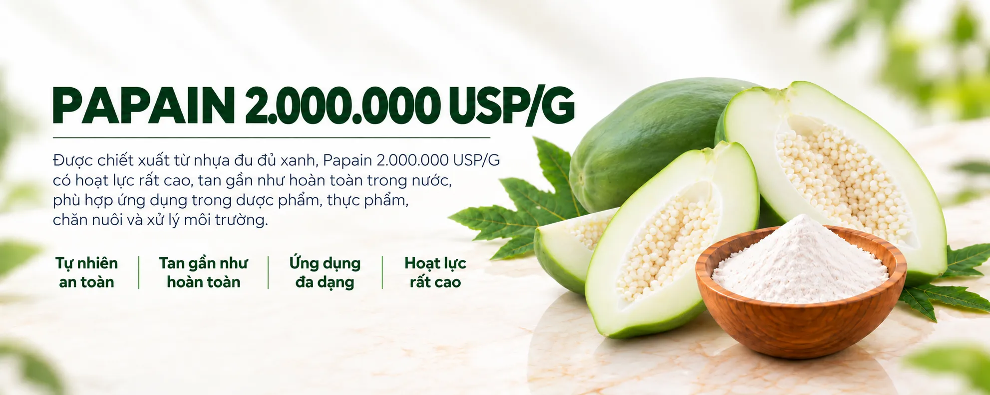 Papain 2.000.000 USP/G 1